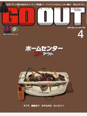 [日本版]GO OUT 日本男士户外运动时尚杂志 2020年4月刊