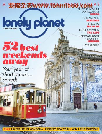 [英国版]Lonely Planet Traveller 孤独星球旅游杂志 2019年2月刊