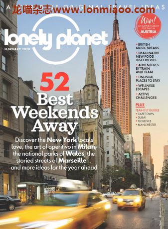 [英国版]Lonely Planet Traveller 孤独星球旅游杂志 2020年2月刊